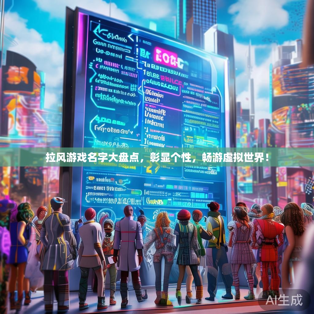拉风游戏名字大盘点,彰显个性,畅游虚拟世界! 拉风游戏名字大盘点,彰显个性,畅游虚拟世界!
