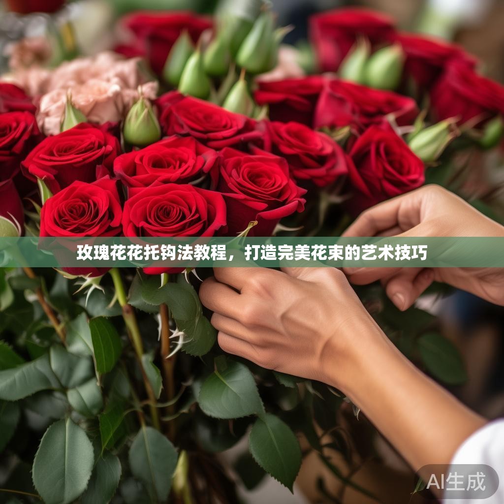 玫瑰花花托钩法教程,打造完美花束的艺术技巧 玫瑰花花托钩法教程,打造完美花束的艺术技巧