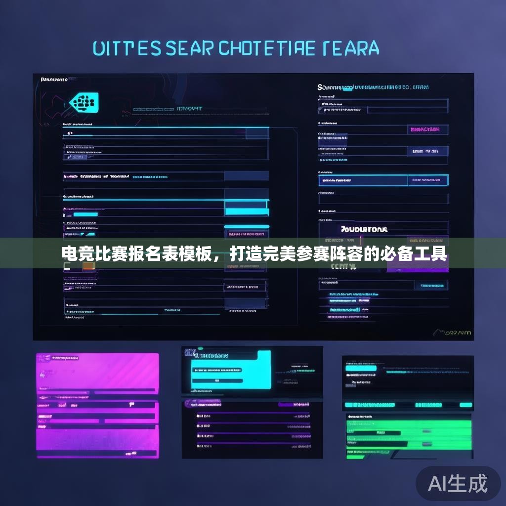 电竞比赛报名表模板，打造完美参赛阵容的必备工具