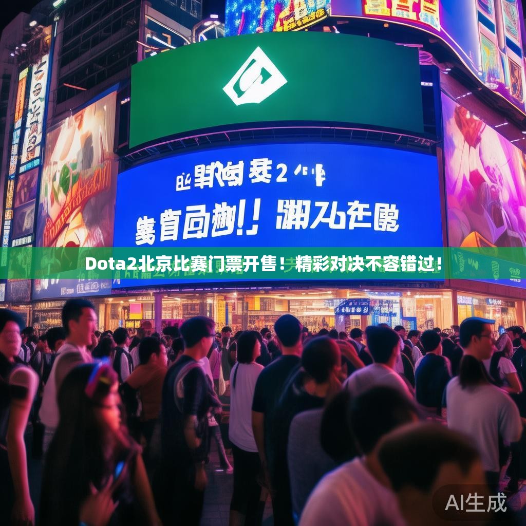 Dota2北京比赛门票开售！精彩对决不容错过！