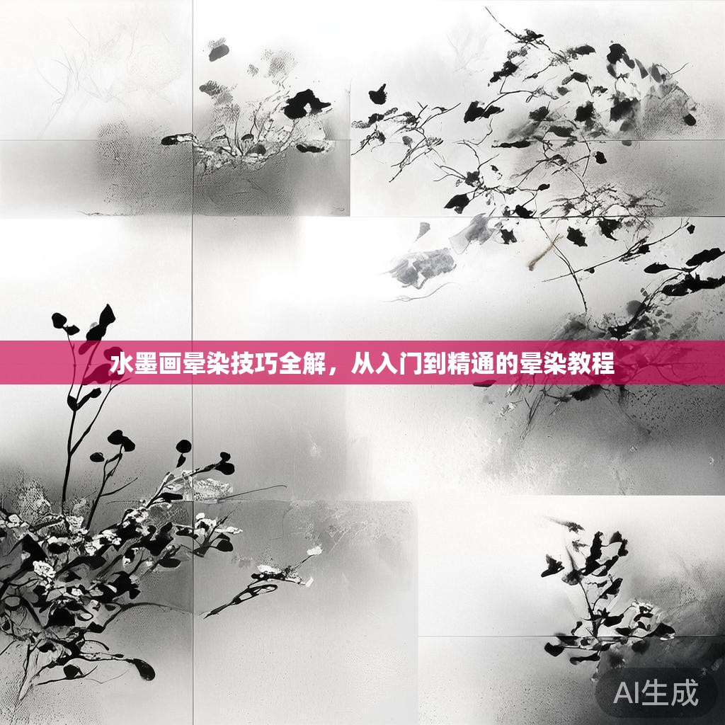 水墨画晕染技巧全解，从入门到精通的晕染教程