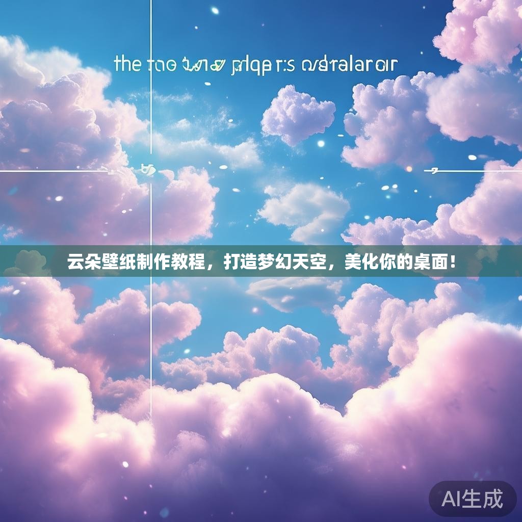 云朵壁纸制作教程，打造梦幻天空，美化你的桌面！