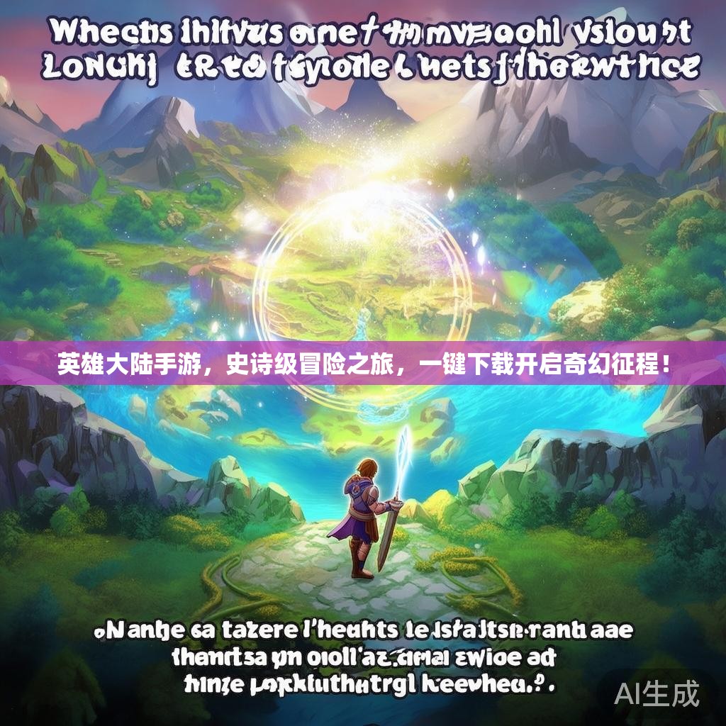 英雄大陆手游,史诗级冒险之旅,一键下载开启奇幻征程! 英雄大陆手游,史诗级冒险之旅,一键下载开启奇幻征程!
