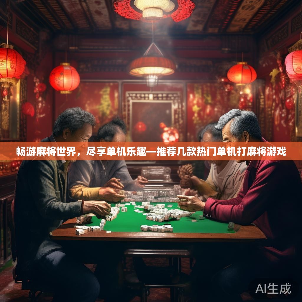 畅游麻将世界，尽享单机乐趣—推荐几款热门单机打麻将游戏