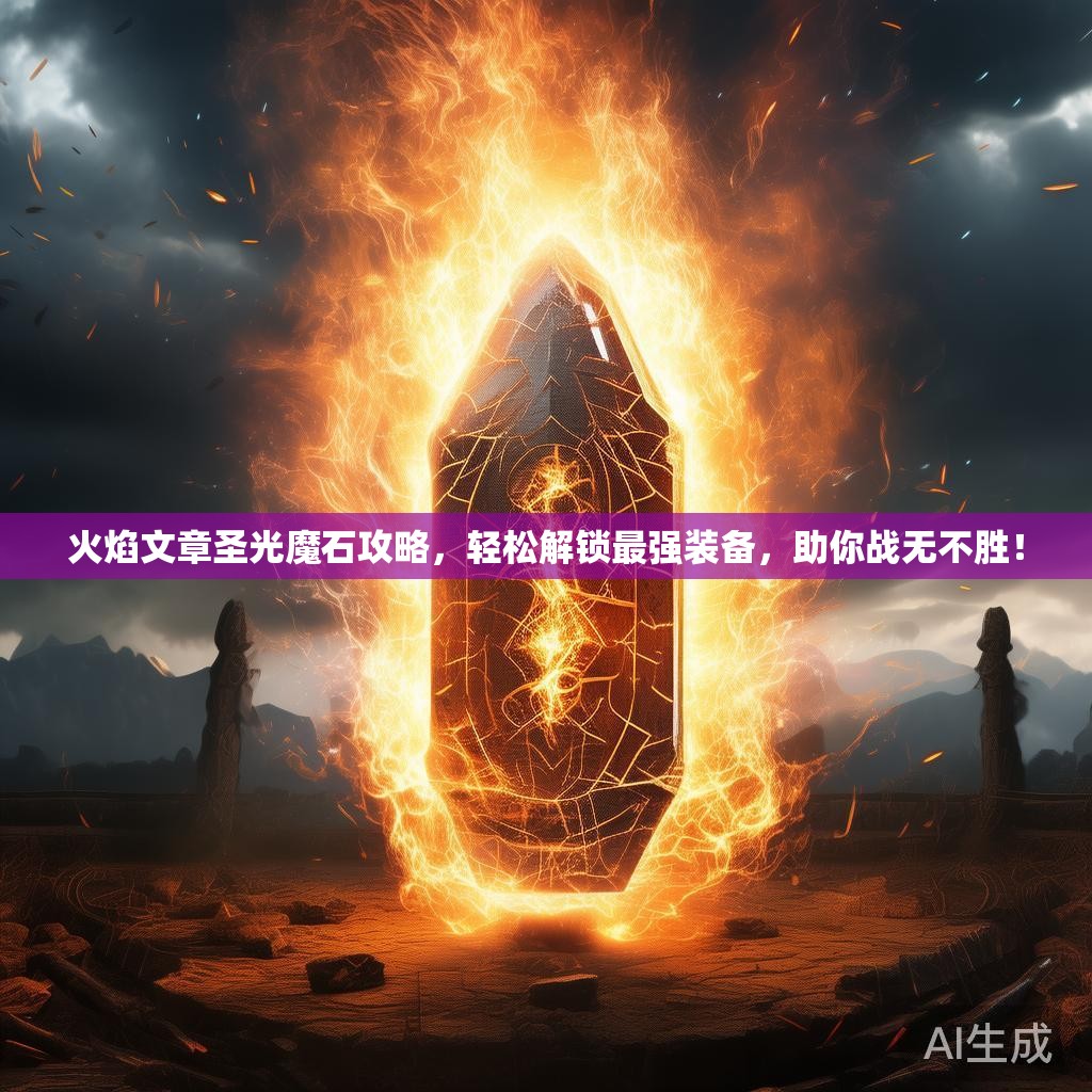火焰文章圣光魔石攻略，轻松解锁最强装备，助你战无不胜！