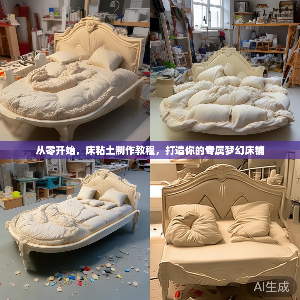 从零开始，床粘土制作教程，打造你的专属梦幻床铺