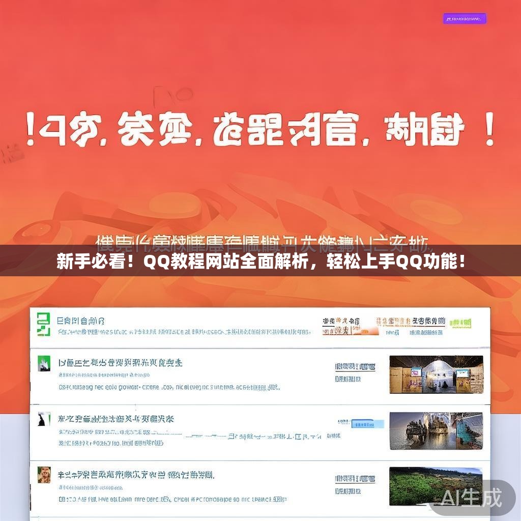 新手必看!QQ教程网站全面解析,轻松上手QQ功能! 新手必看!QQ教程网站全面解析,轻松上手QQ功能!