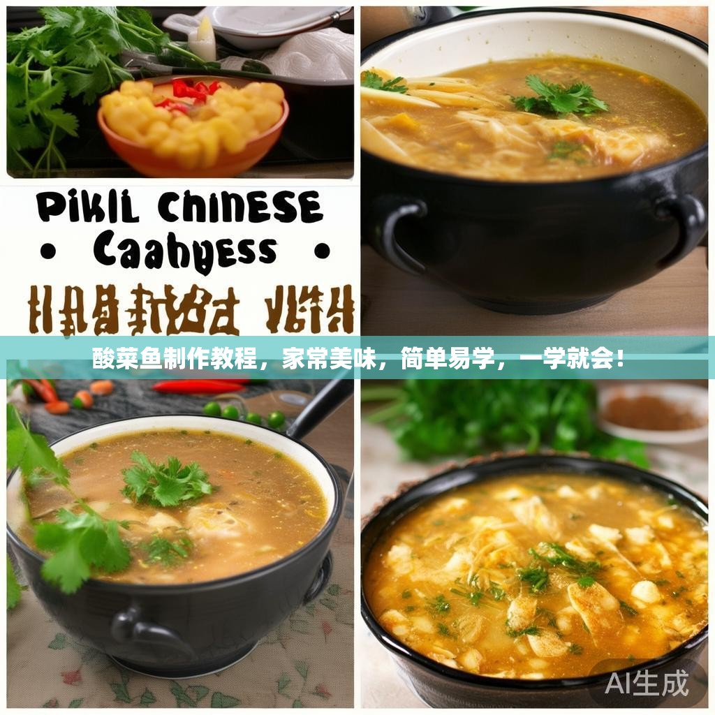 酸菜鱼制作教程,家常美味,简单易学,一学就会! 酸菜鱼制作教程,家常美味,简单易学,一学就会!