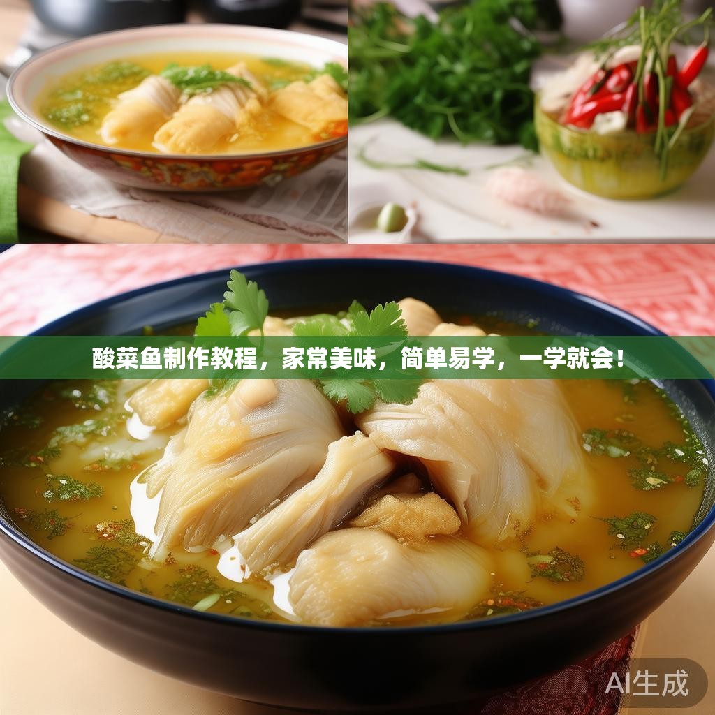 酸菜鱼制作教程,家常美味,简单易学,一学就会! 酸菜鱼制作教程,家常美味,简单易学,一学就会!