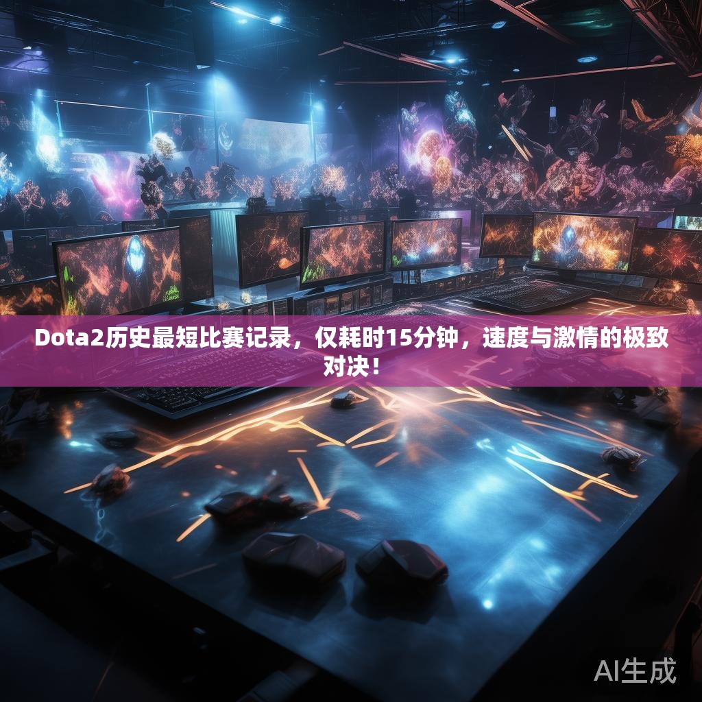 Dota2历史最短比赛记录，仅耗时15分钟，速度与激情的极致对决！