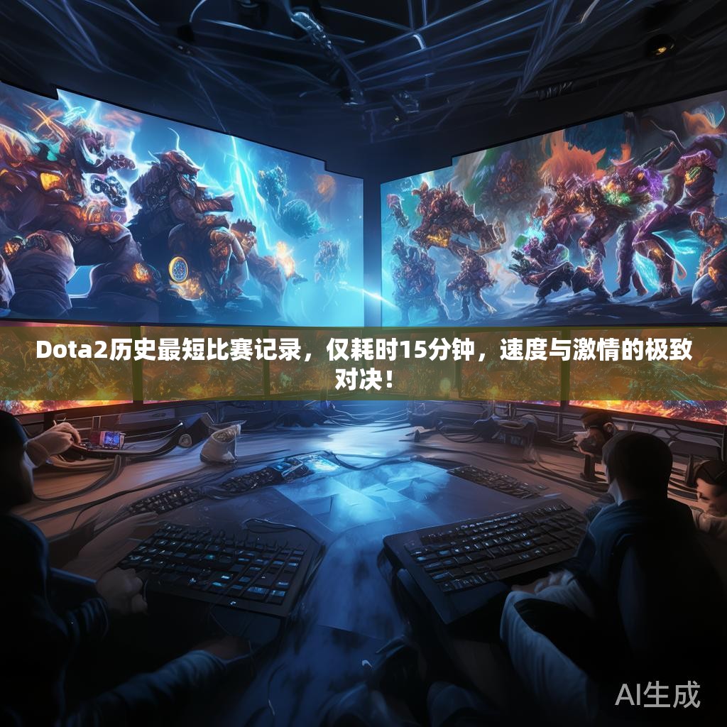 Dota2历史最短比赛记录，仅耗时15分钟，速度与激情的极致对决！