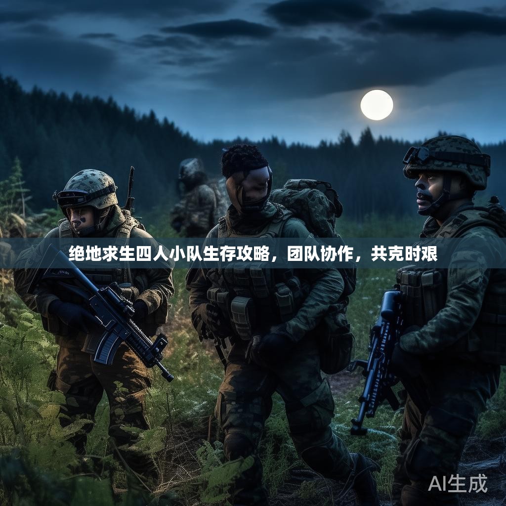 绝地求生四人小队生存攻略，团队协作，共克时艰