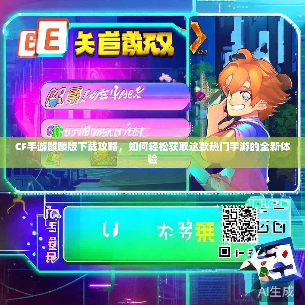 CF手游麒麟版下载攻略,如何轻松获取这款热门手游的全新体验 CF手游麒麟版下载攻略,如何轻松获取这款热门手游的全新体验