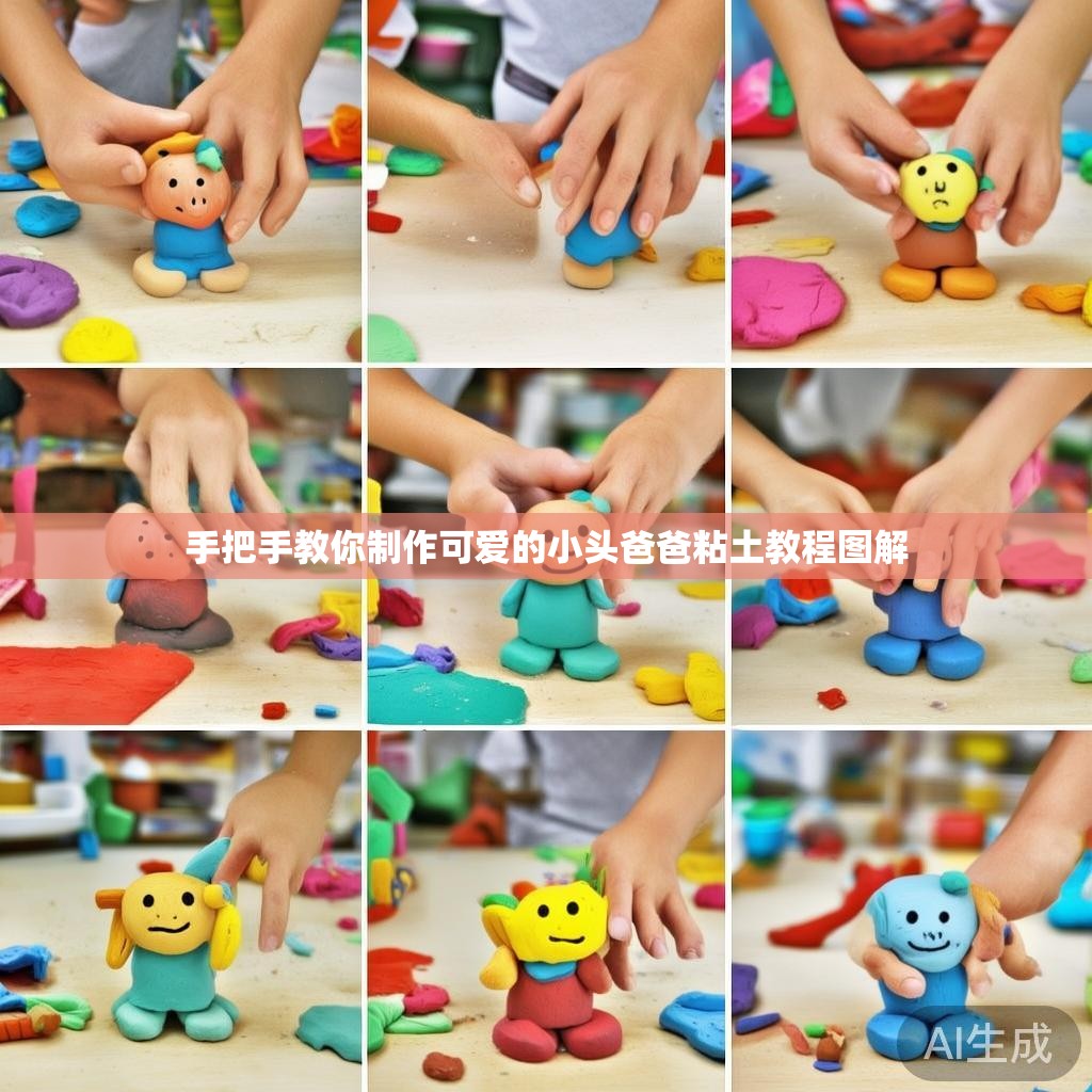 手把手教你制作可爱的小头爸爸粘土教程图解
