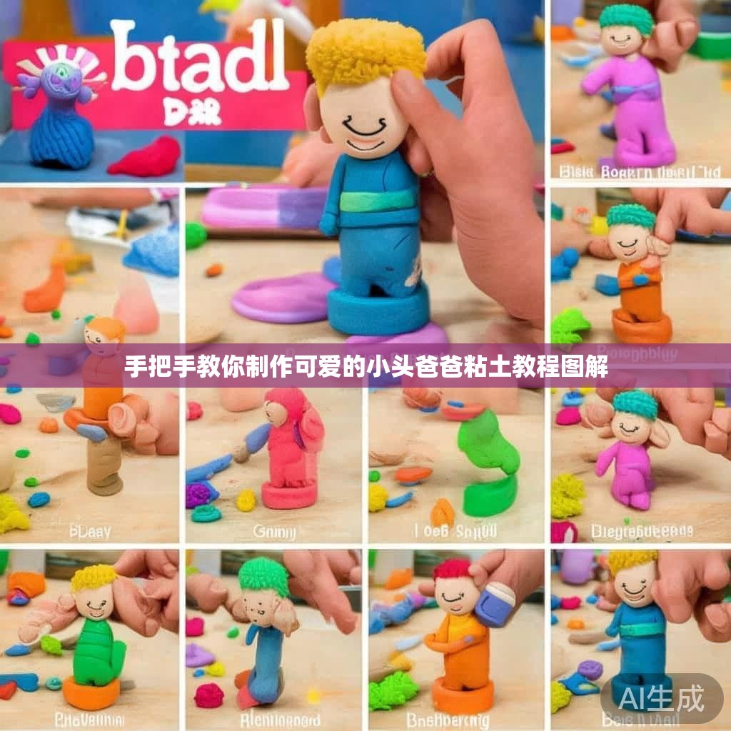 手把手教你制作可爱的小头爸爸粘土教程图解