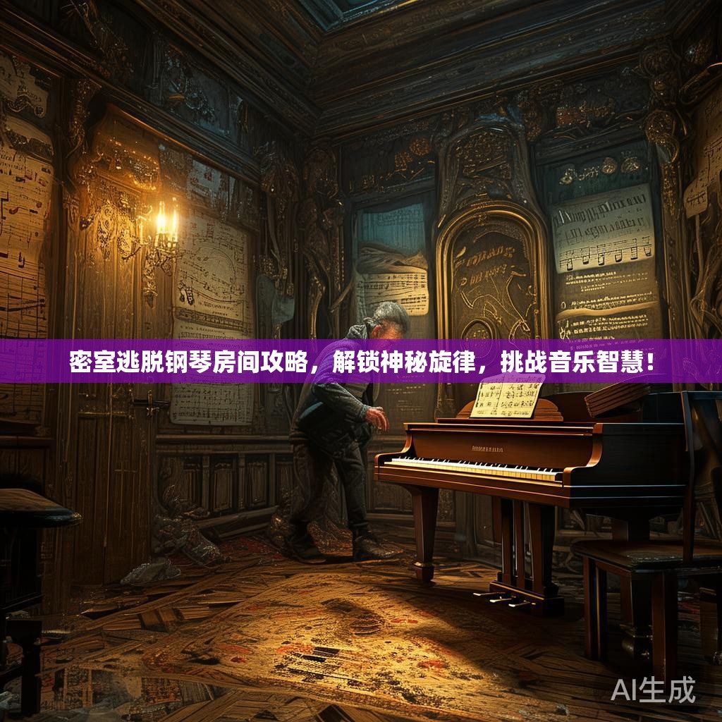 密室逃脱钢琴房间攻略，解锁神秘旋律，挑战音乐智慧！