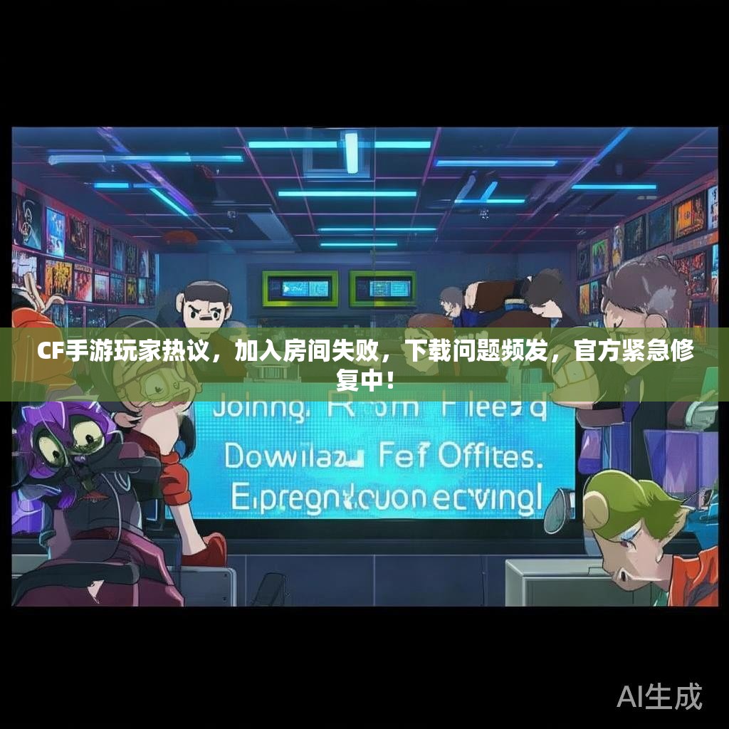 CF手游玩家热议，加入房间失败，下载问题频发，官方紧急修复中！