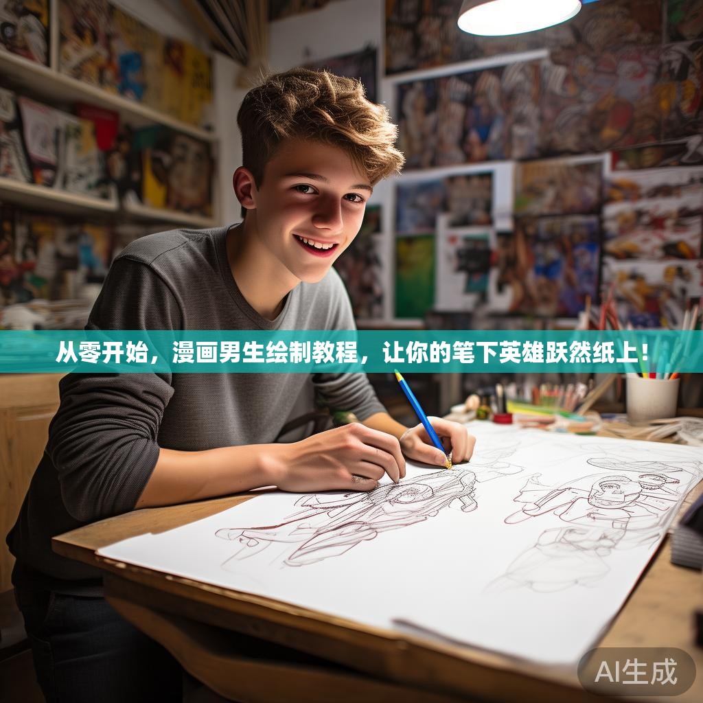 从零开始，漫画男生绘制教程，让你的笔下英雄跃然纸上！