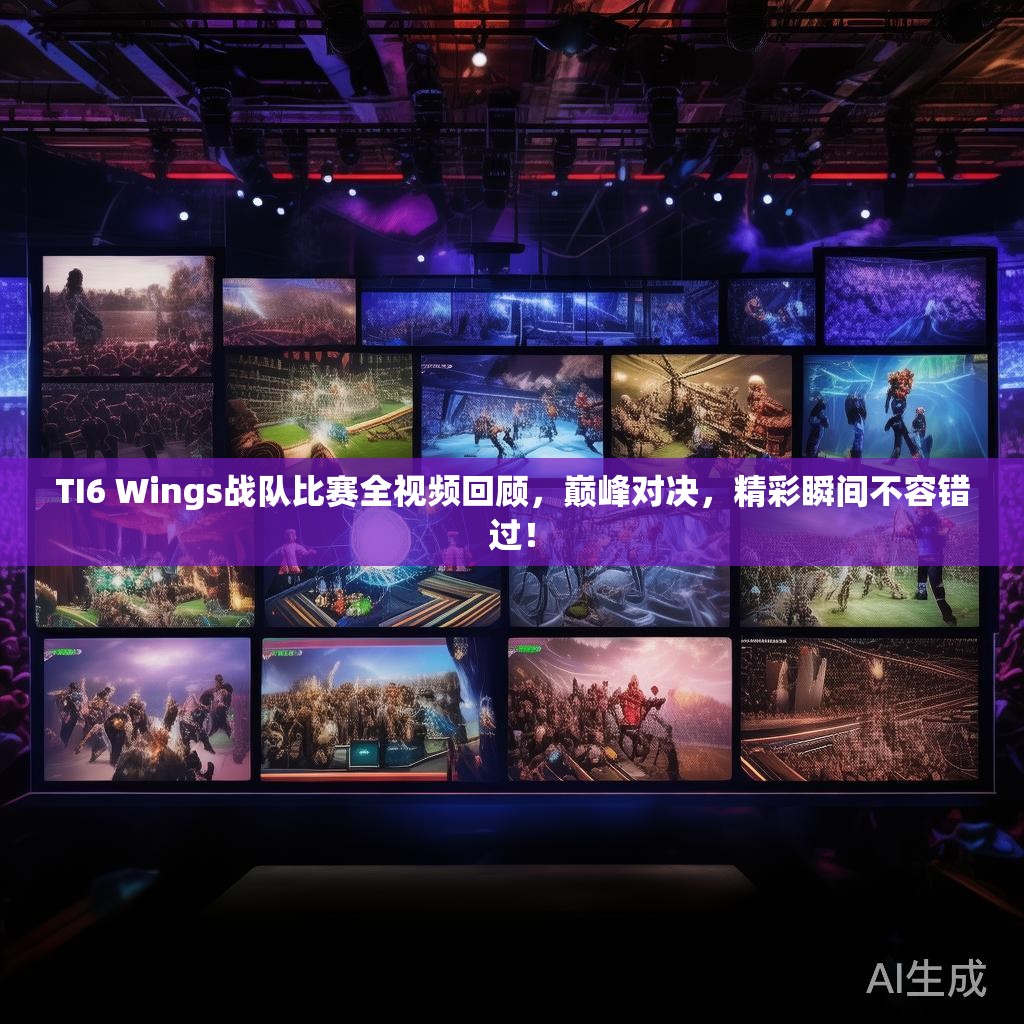 TI6 Wings战队比赛全视频回顾，巅峰对决，精彩瞬间不容错过！