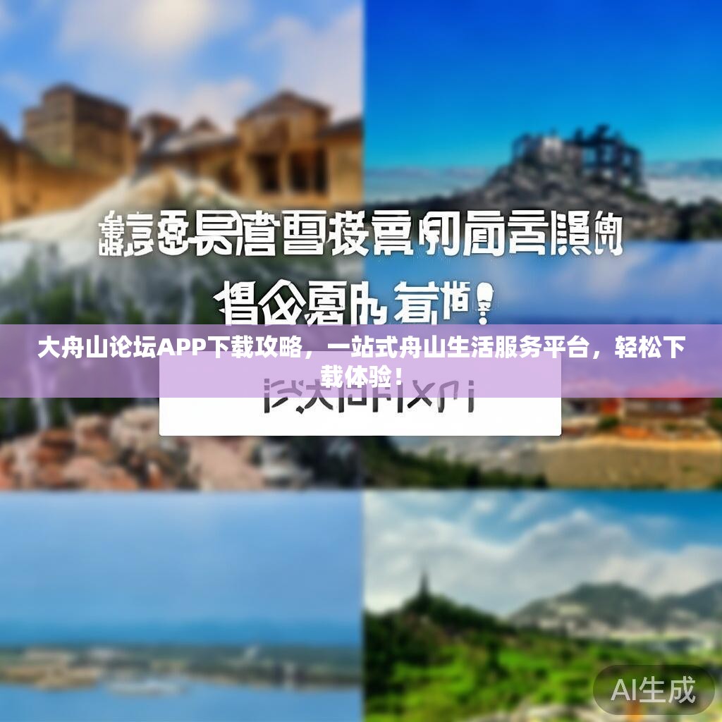 大舟山论坛APP下载攻略，一站式舟山生活服务平台，轻松下载体验！