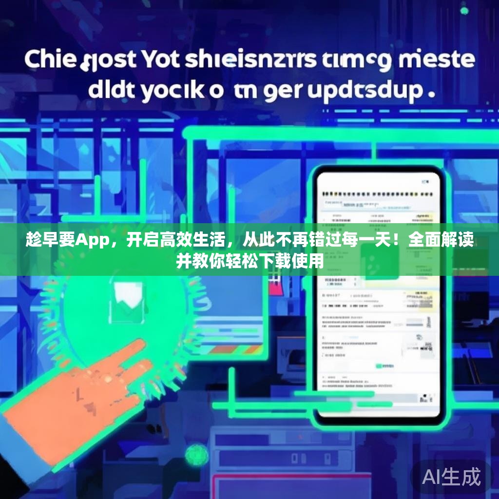 趁早要App，开启高效生活，从此不再错过每一天！全面解读并教你轻松下载使用