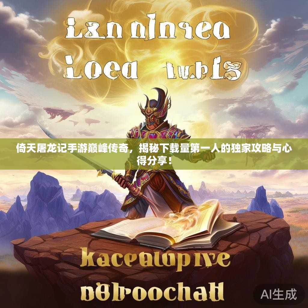 倚天屠龙记手游巅峰传奇，揭秘下载量第一人的独家攻略与心得分享！