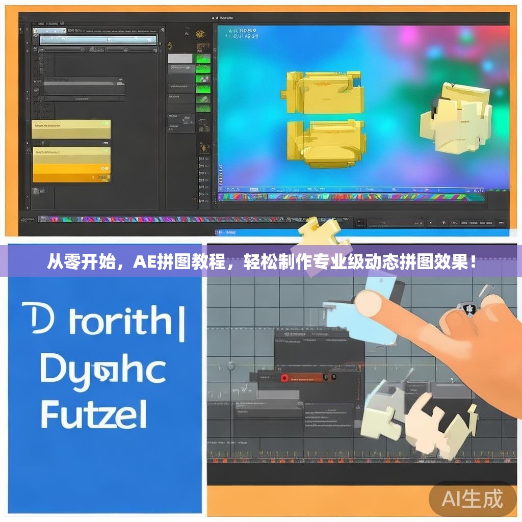 从零开始，AE拼图教程，轻松制作专业级动态拼图效果！