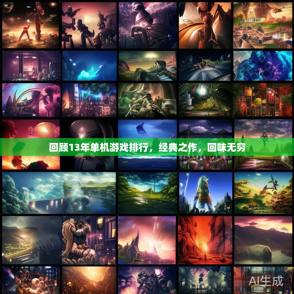 回顾13年单机游戏排行，经典之作，回味无穷