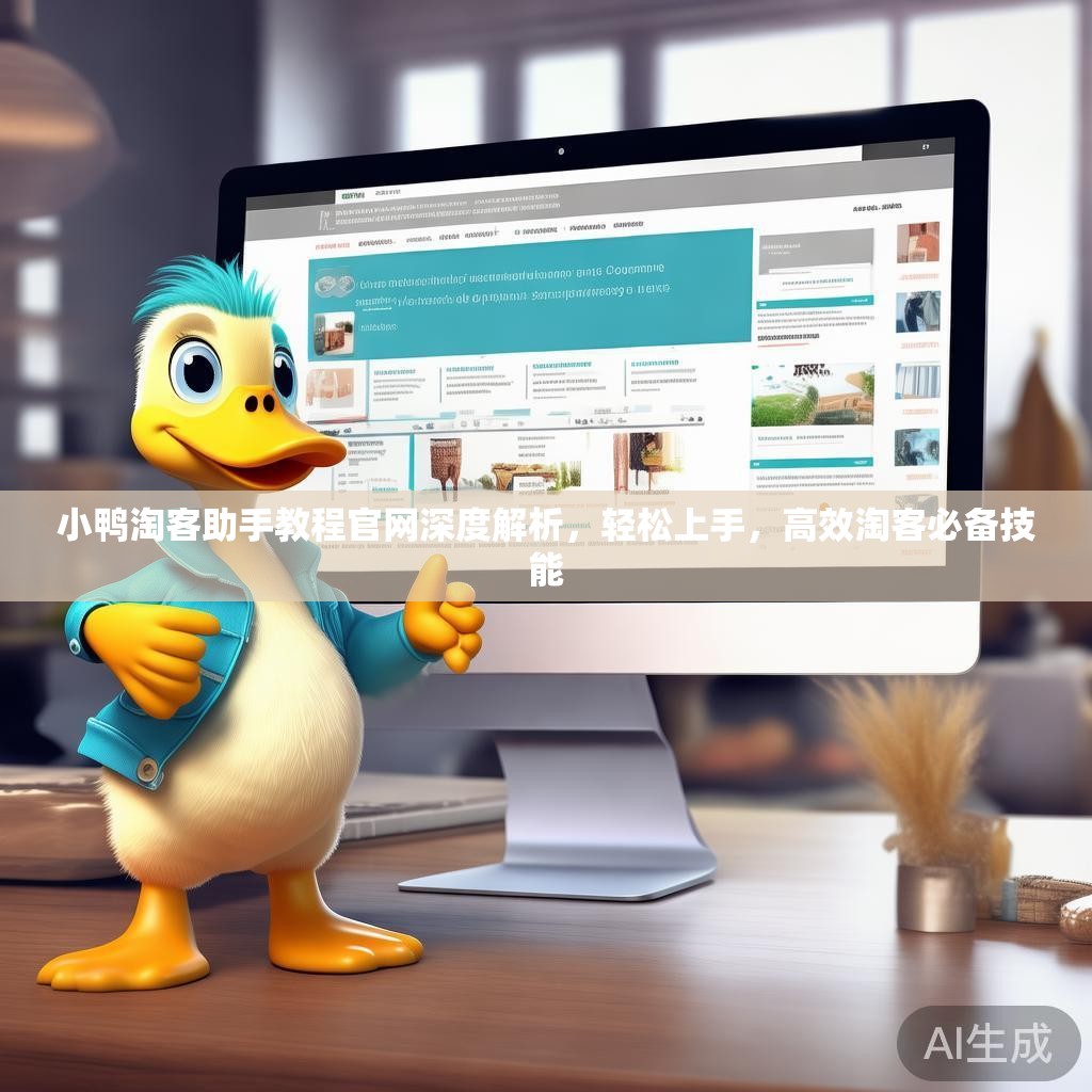 小鸭淘客助手教程官网深度解析，轻松上手，高效淘客必备技能