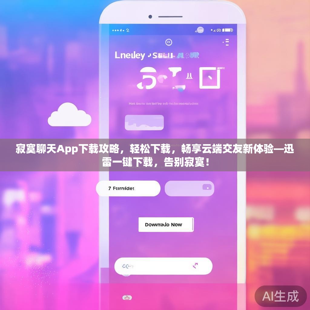 寂寞聊天App下载攻略，轻松下载，畅享云端交友新体验—迅雷一键下载，告别寂寞！