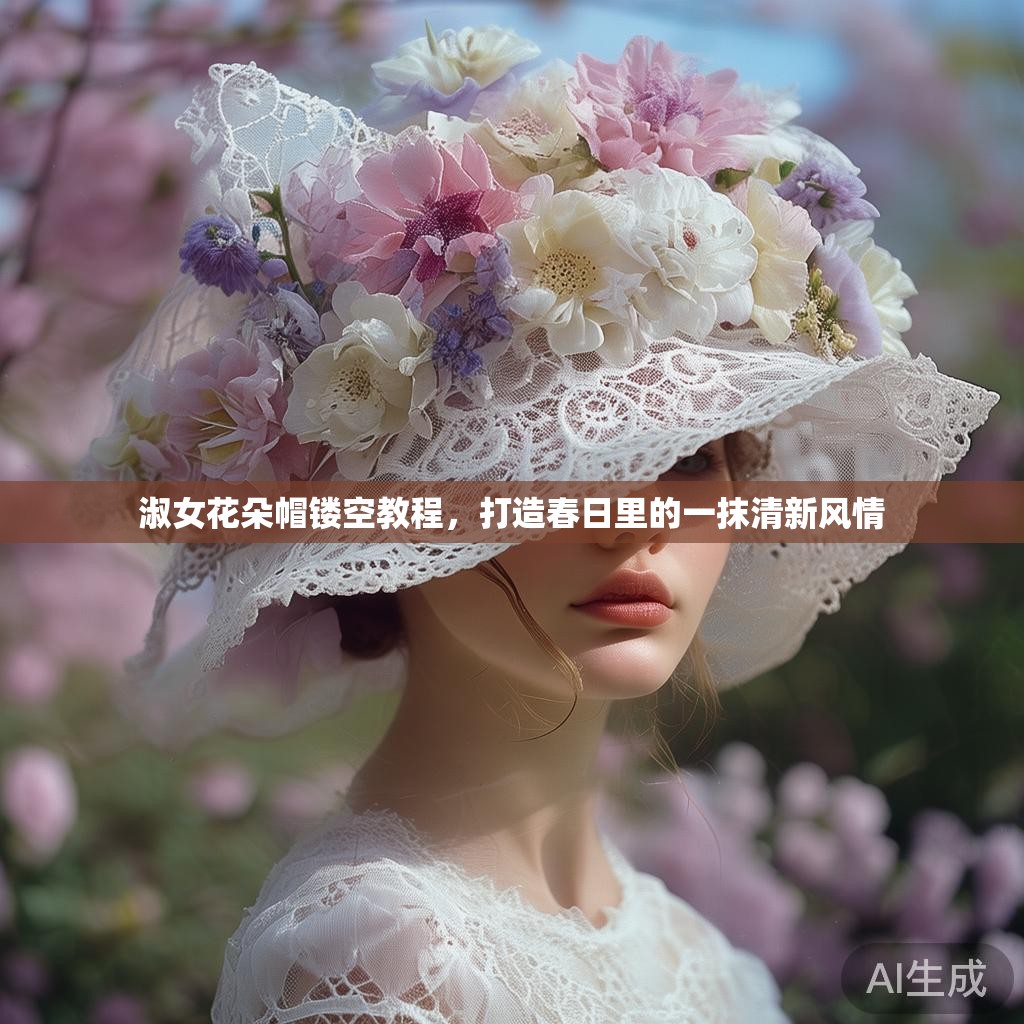 淑女花朵帽镂空教程,打造春日里的一抹清新风情 淑女花朵帽镂空教程,打造春日里的一抹清新风情
