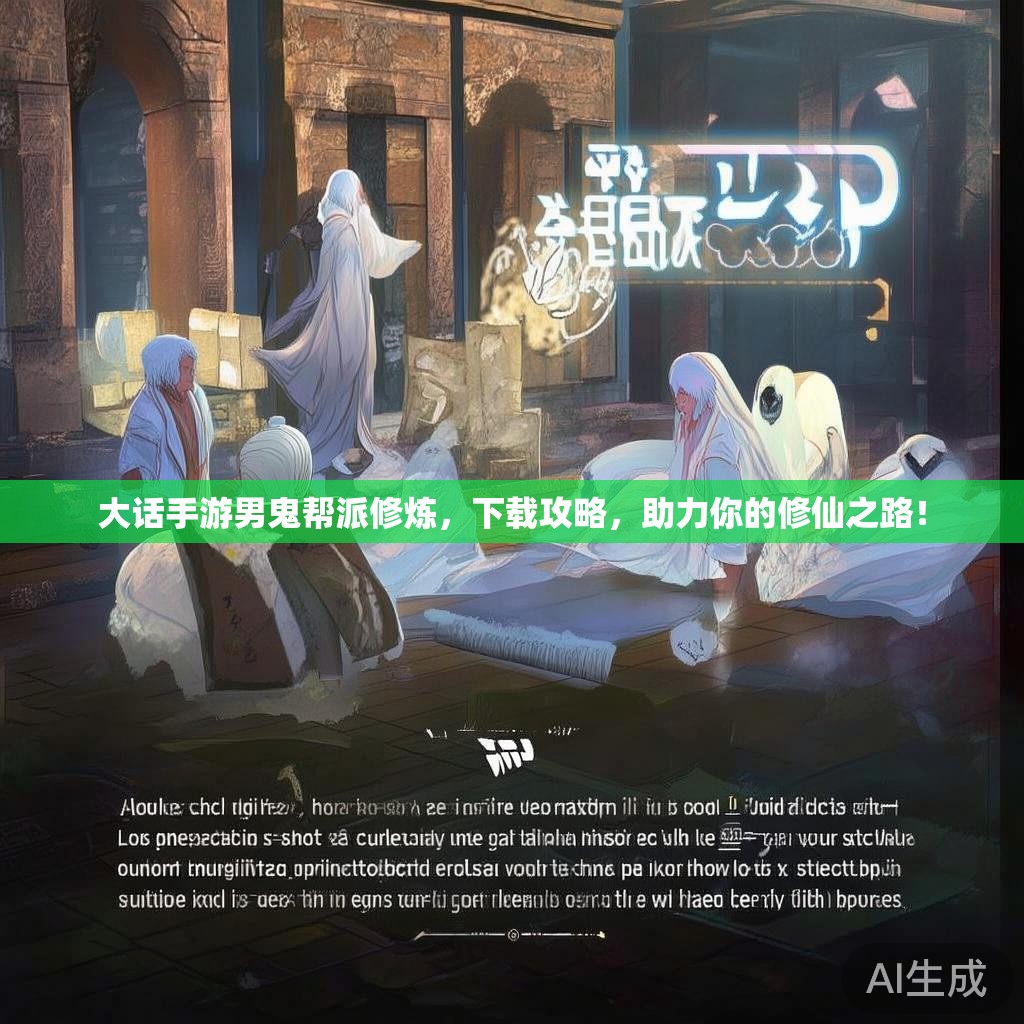 大话手游男鬼帮派修炼，下载攻略，助力你的修仙之路！