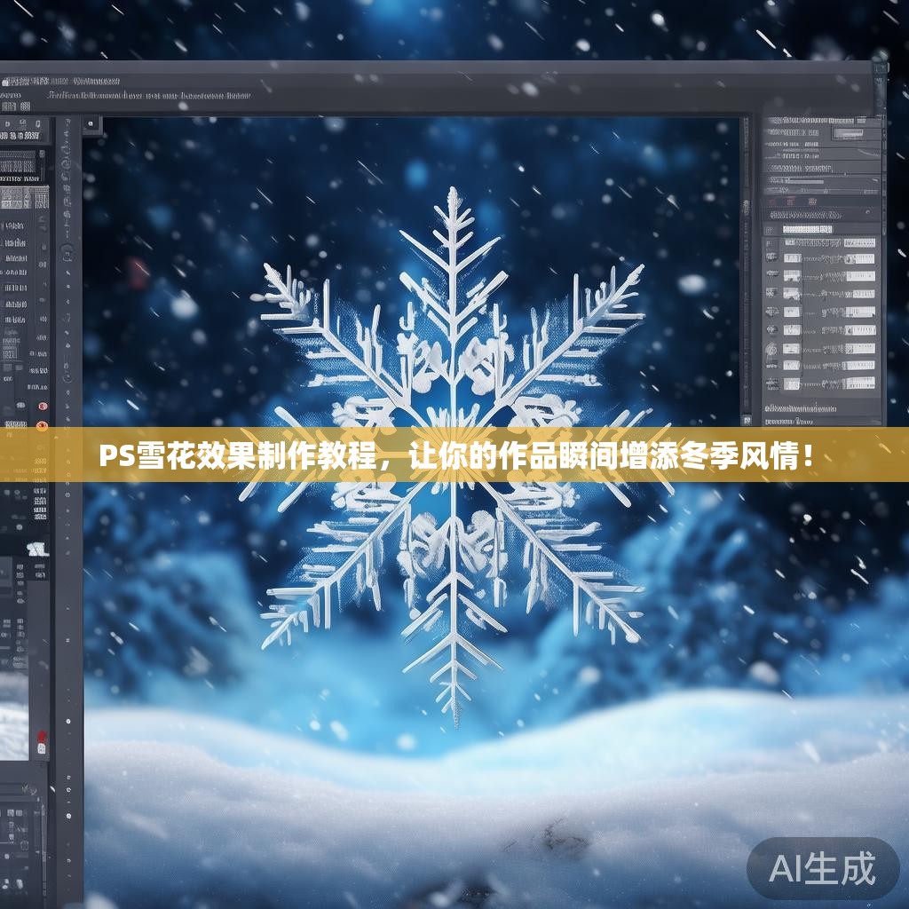 PS雪花效果制作教程，让你的作品瞬间增添冬季风情！