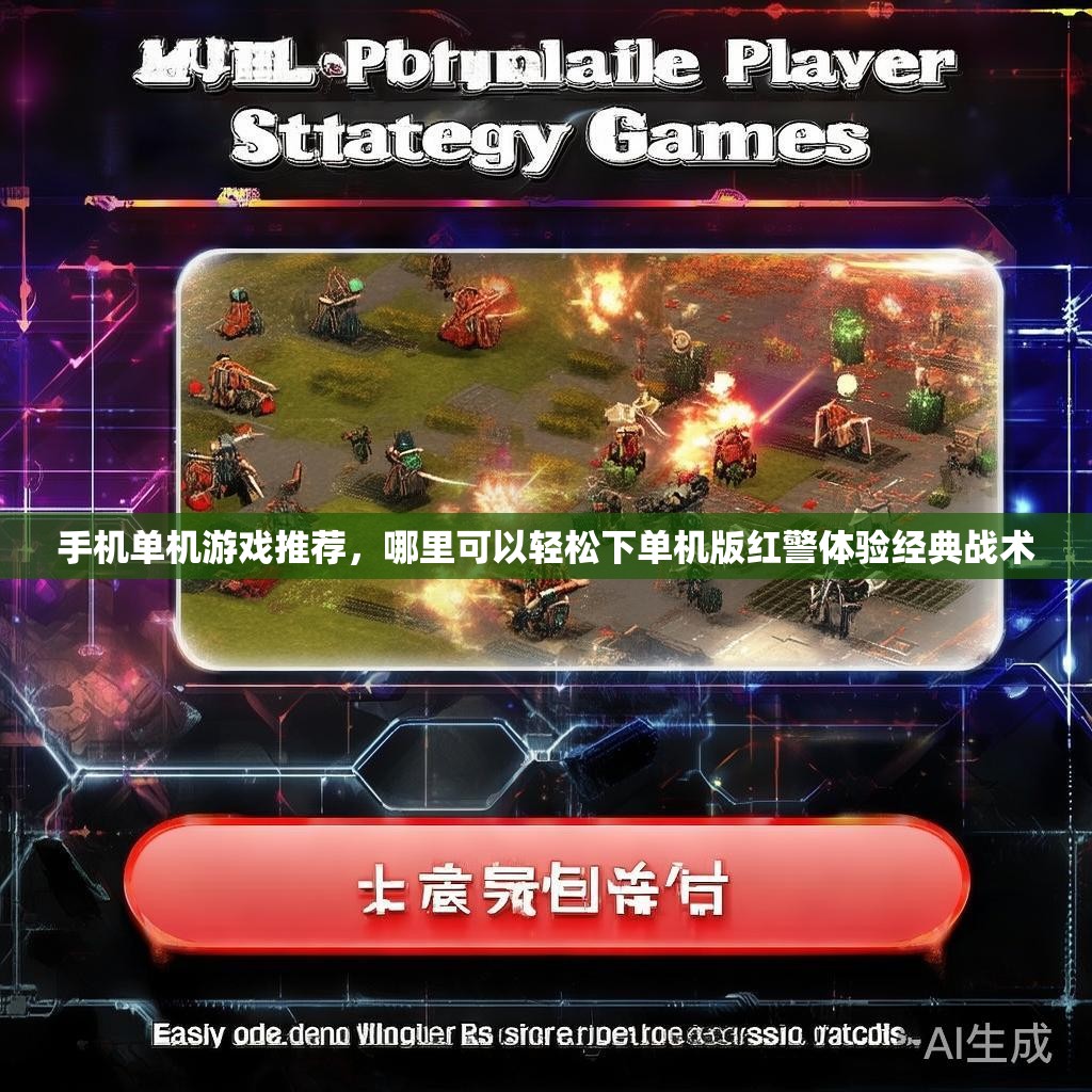 手机单机游戏推荐，哪里可以轻松下单机版红警体验经典战术