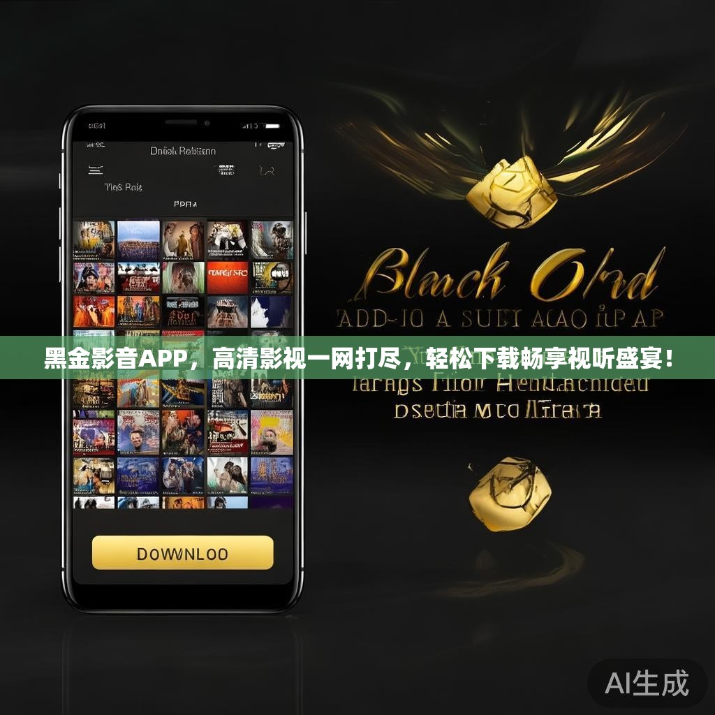 黑金影音APP，高清影视一网打尽，轻松下载畅享视听盛宴！