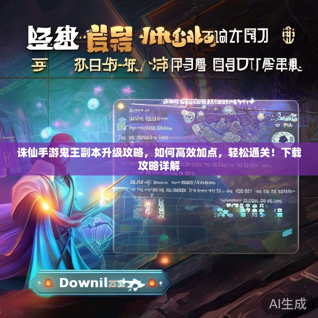 诛仙手游鬼王副本升级攻略，如何高效加点，轻松通关！下载攻略详解