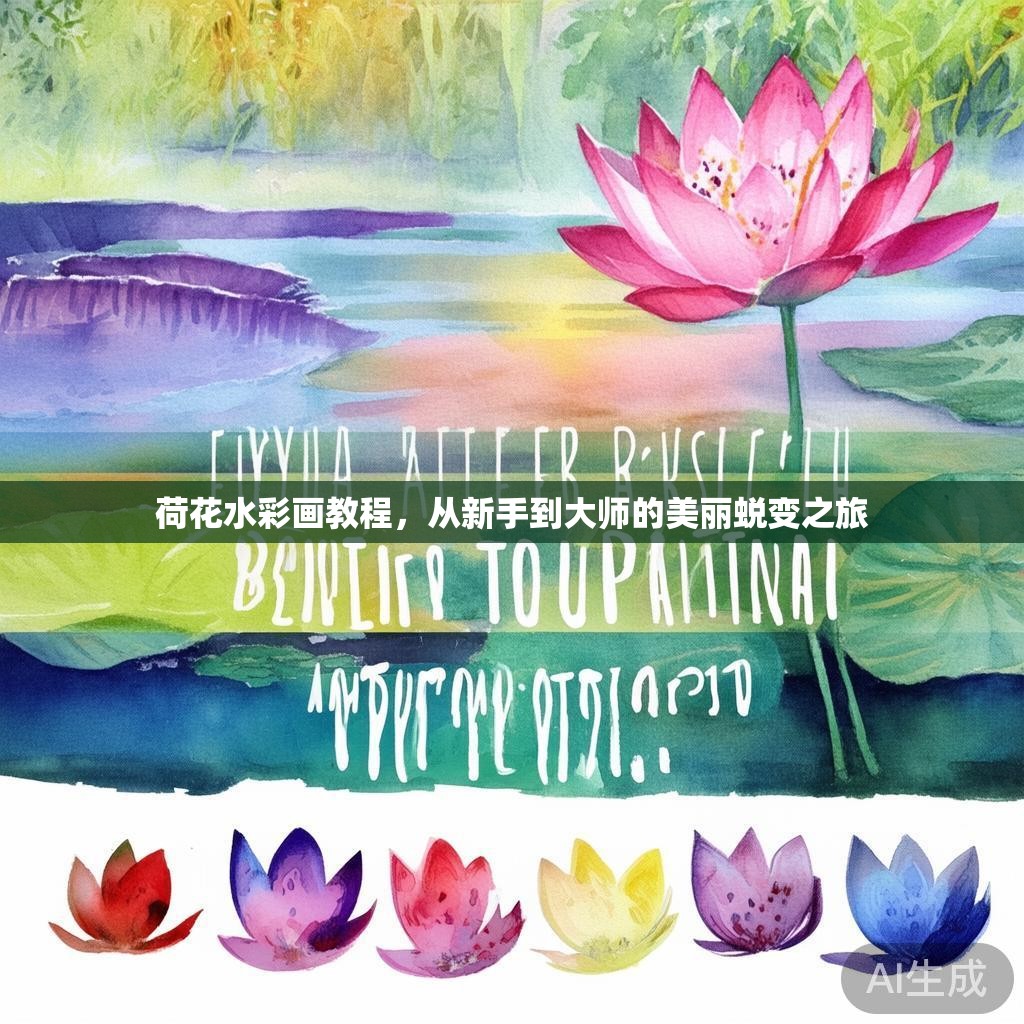 荷花水彩画教程，从新手到大师的美丽蜕变之旅