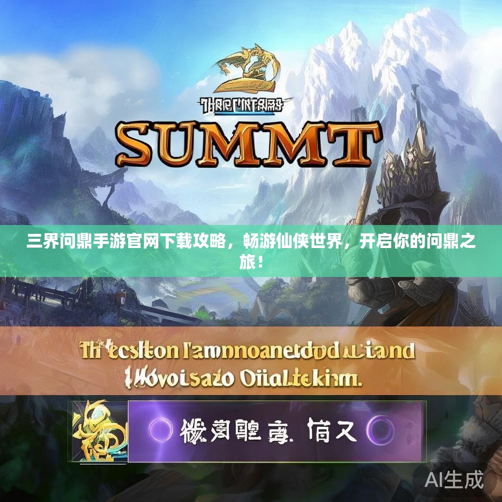 三界问鼎手游官网下载攻略，畅游仙侠世界，开启你的问鼎之旅！