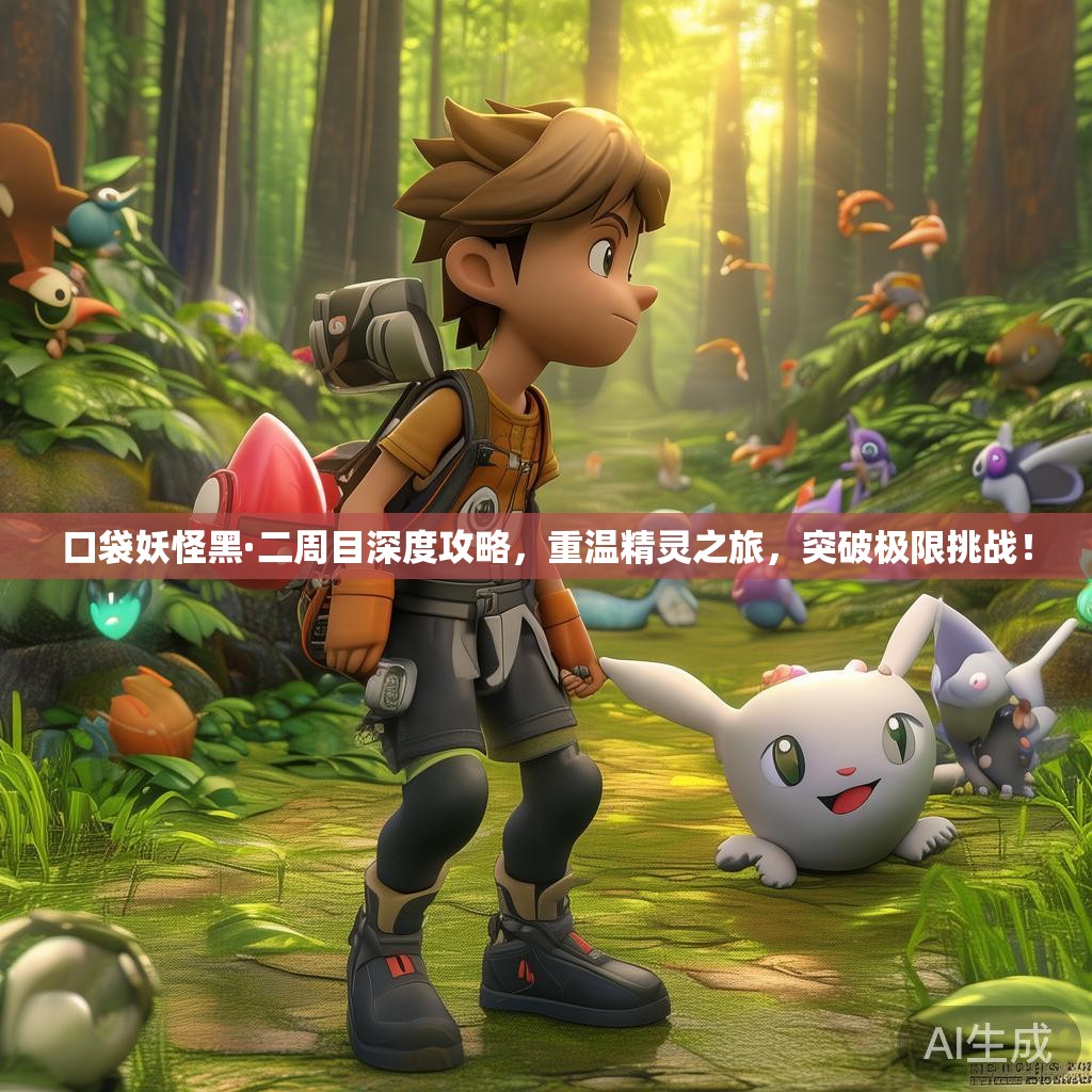 口袋妖怪黑·二周目深度攻略，重温精灵之旅，突破极限挑战！
