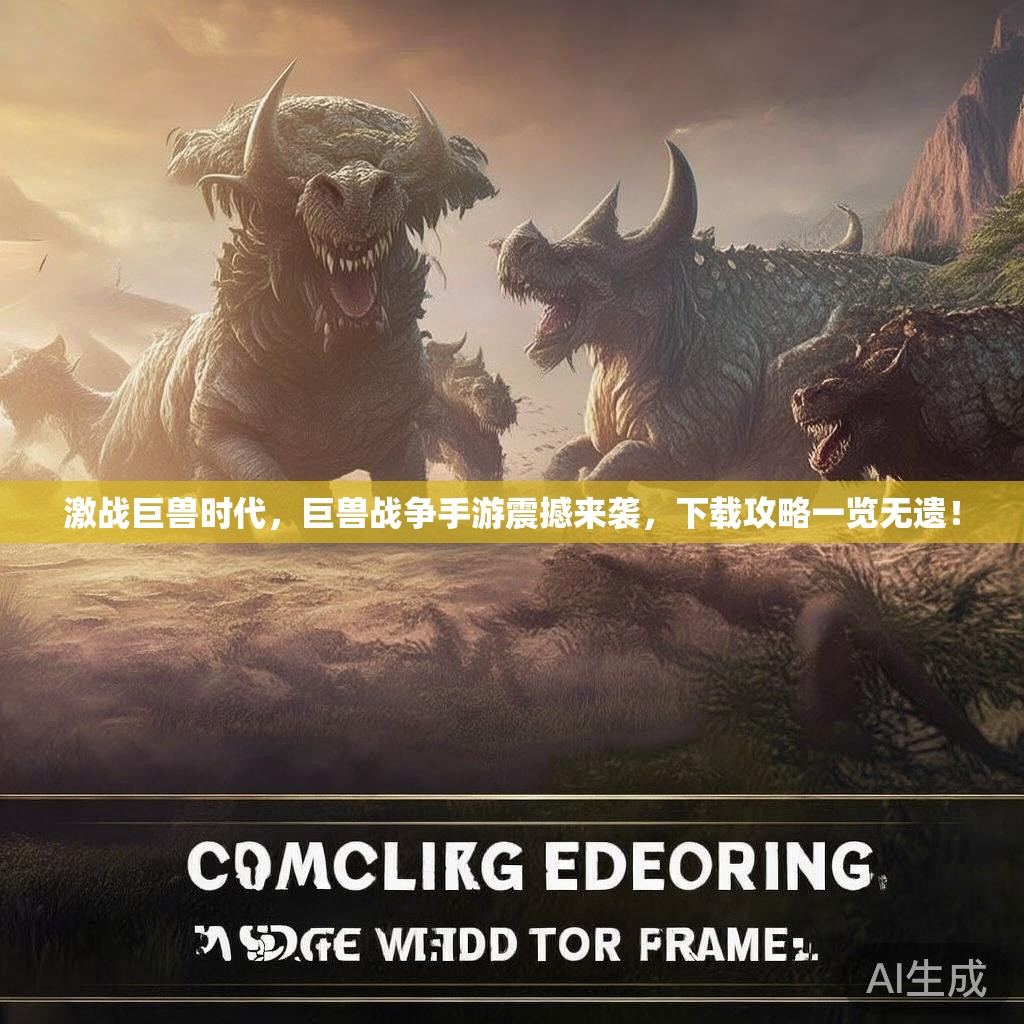 激战巨兽时代，巨兽战争手游震撼来袭，下载攻略一览无遗！