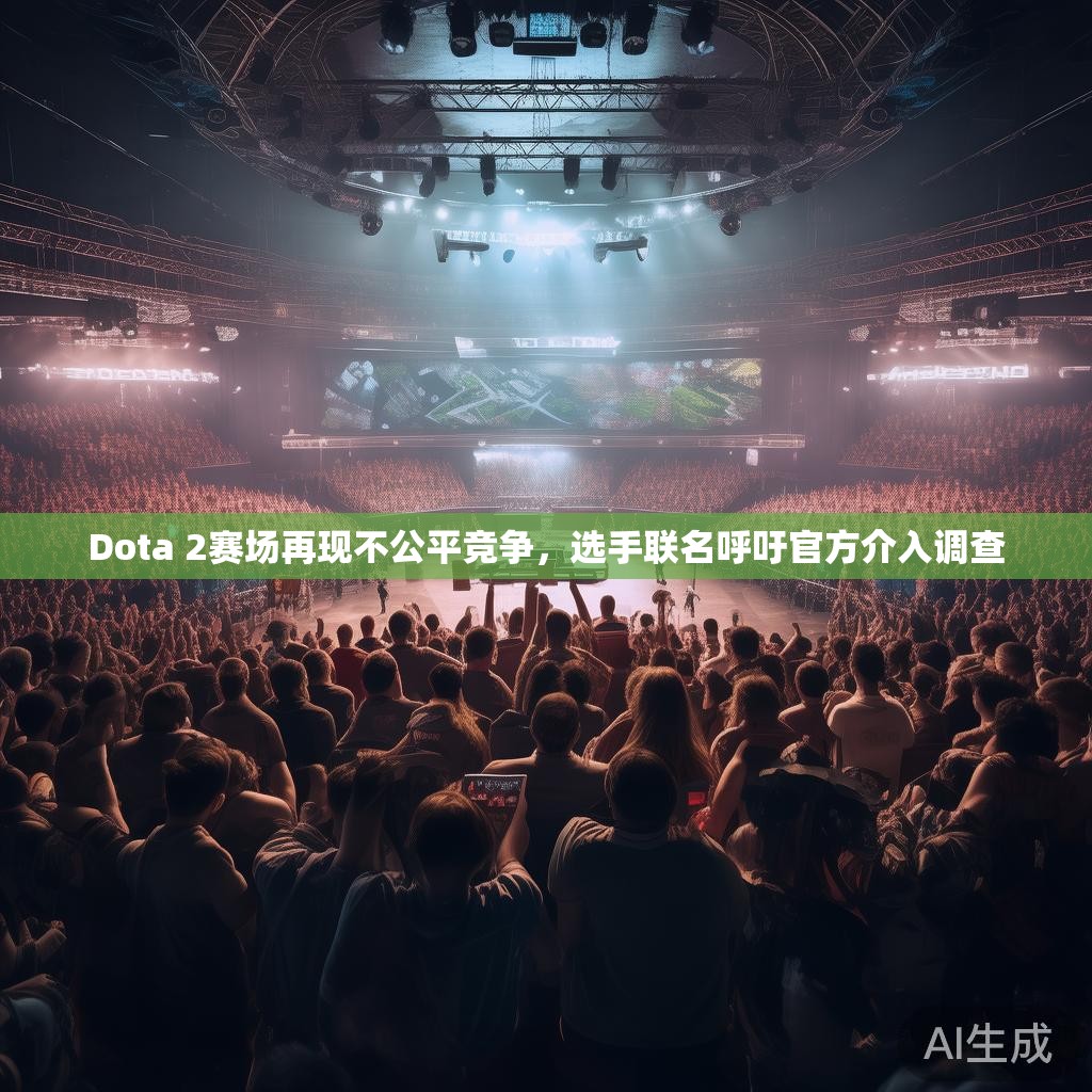 Dota 2赛场再现不公平竞争，选手联名呼吁官方介入调查