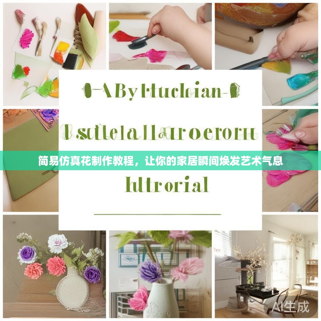 简易仿真花制作教程，让你的家居瞬间焕发艺术气息