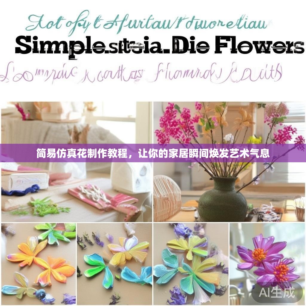 简易仿真花制作教程，让你的家居瞬间焕发艺术气息