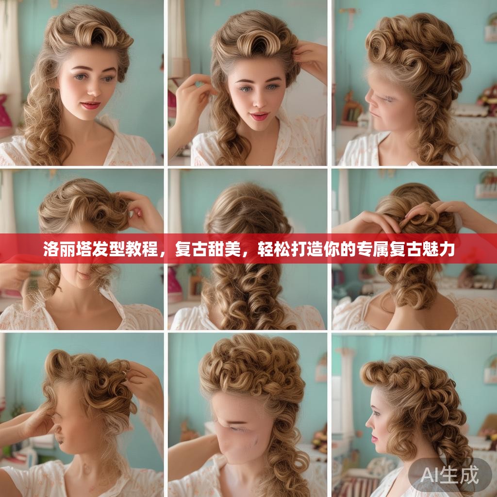 洛丽塔发型教程，复古甜美，轻松打造你的专属复古魅力