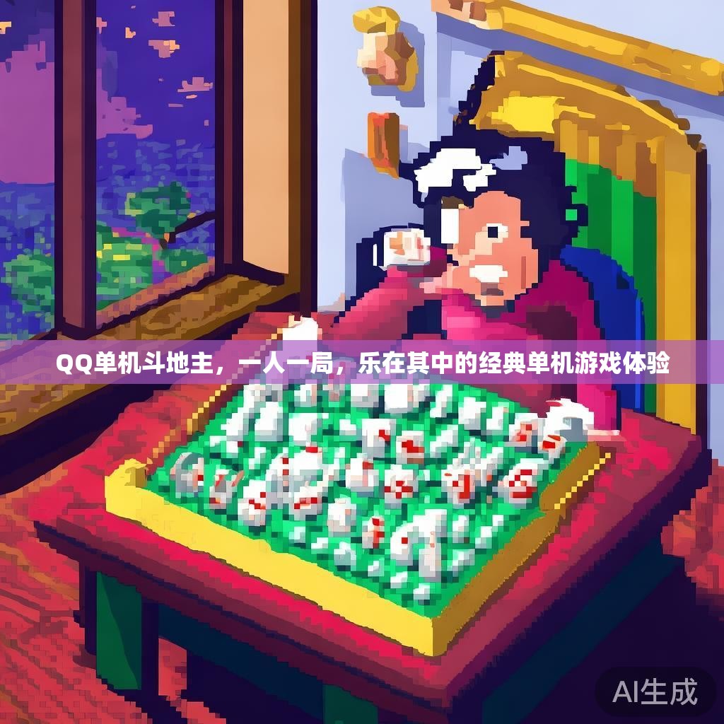 QQ单机斗地主，一人一局，乐在其中的经典单机游戏体验