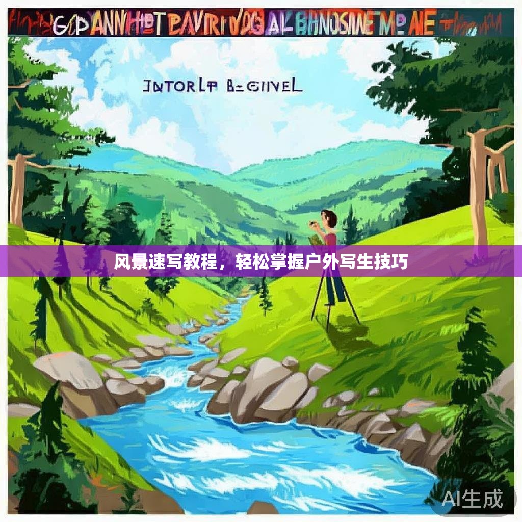 风景速写教程，轻松掌握户外写生技巧