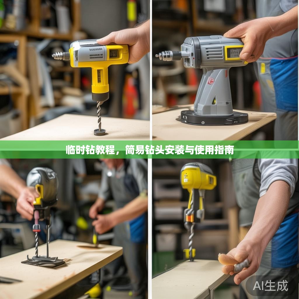 临时钻教程，简易钻头安装与使用指南
