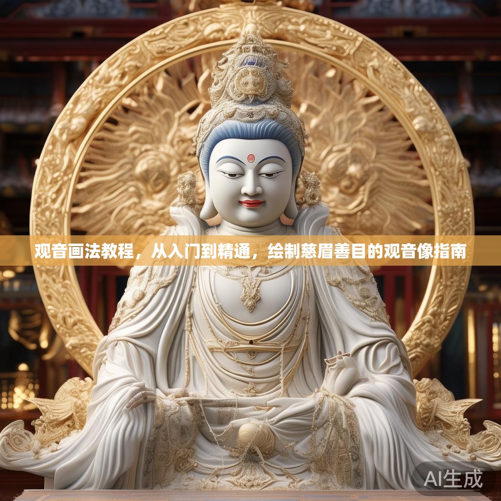 观音画法教程，从入门到精通，绘制慈眉善目的观音像指南