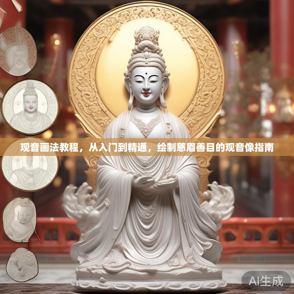 观音画法教程，从入门到精通，绘制慈眉善目的观音像指南