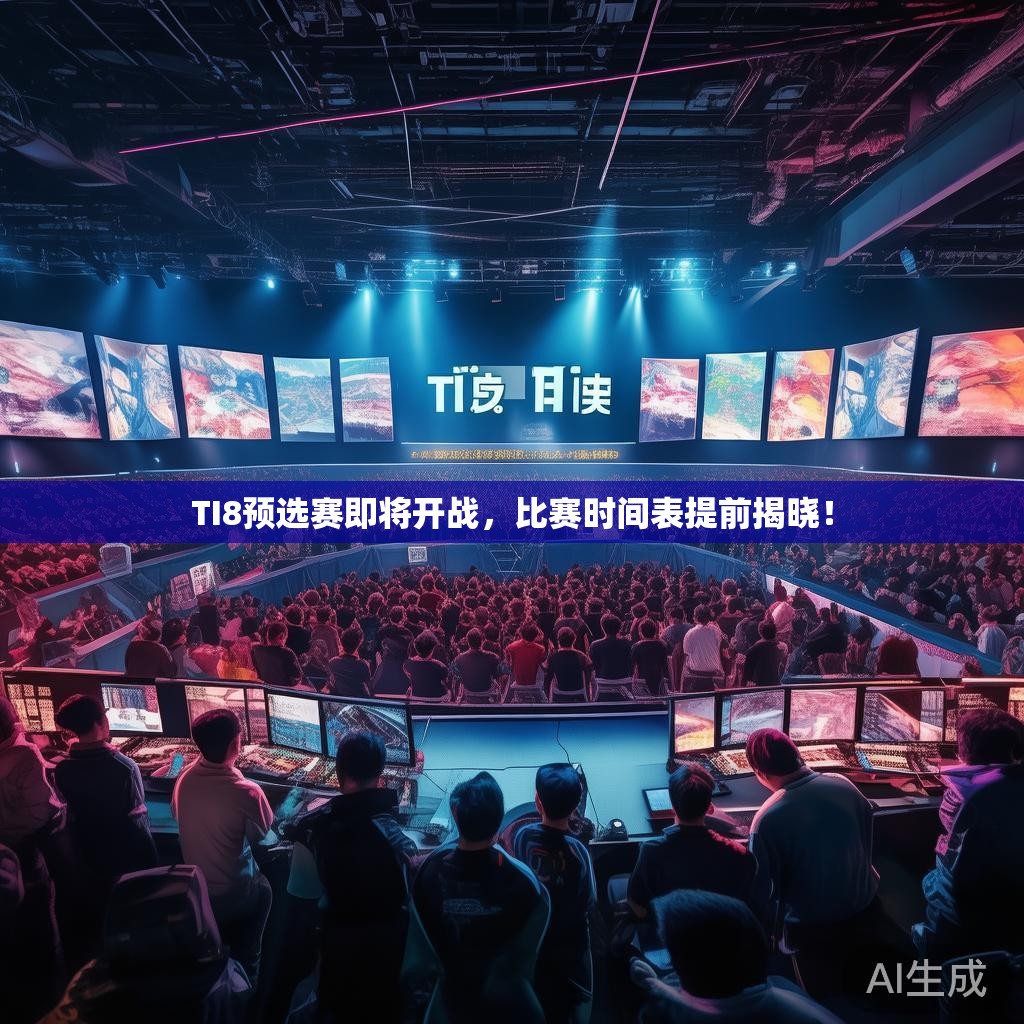 TI8预选赛即将开战，比赛时间表提前揭晓！